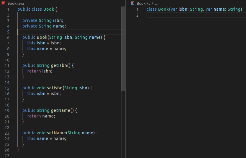 java and kotlin